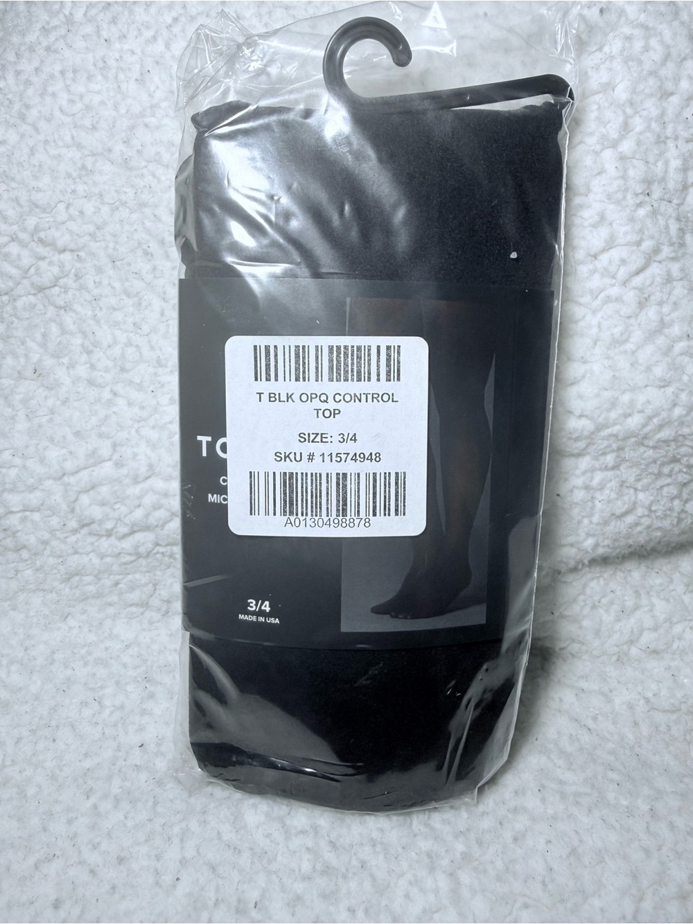 NWT Torrid Black Microfiber Control-Top Tights Size: 3/4 (22-26)